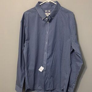 Jos . A. Bank Men's Blue Checkered Shirt